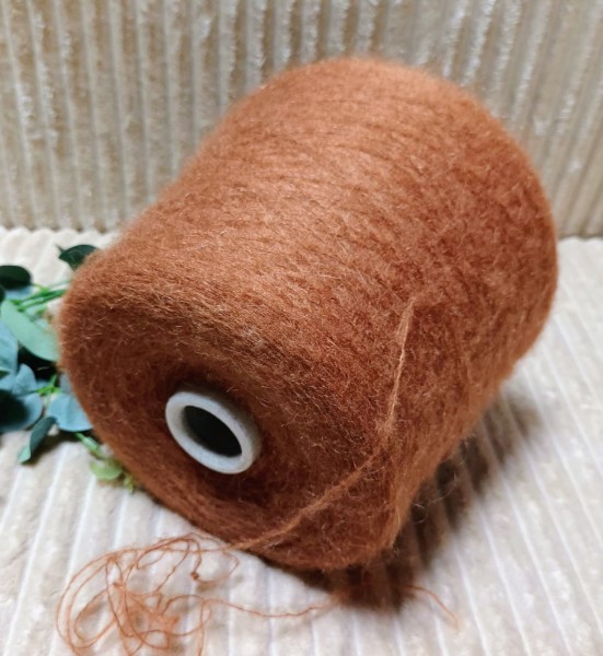 Moherio siūlai su merino vilna – lapės ruda (100 g)