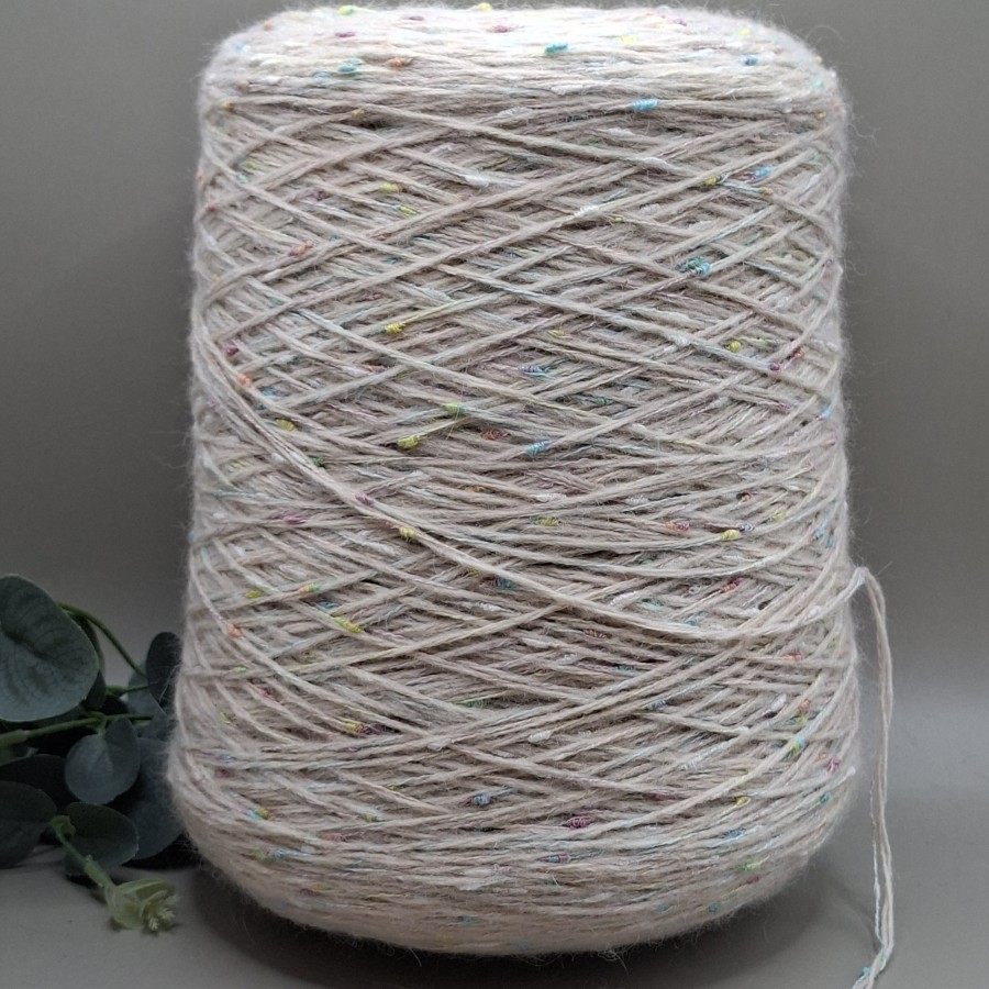 Vilnos siūlai – tvido efekto, su spalviniais mazgeliais PALLINO (100 g)
