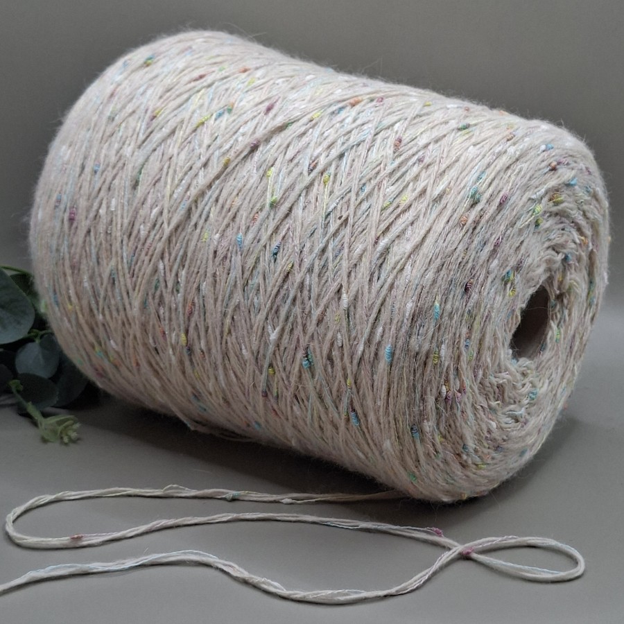 Vilnos siūlai – tvido efekto, su spalviniais mazgeliais PALLINO (100 g)