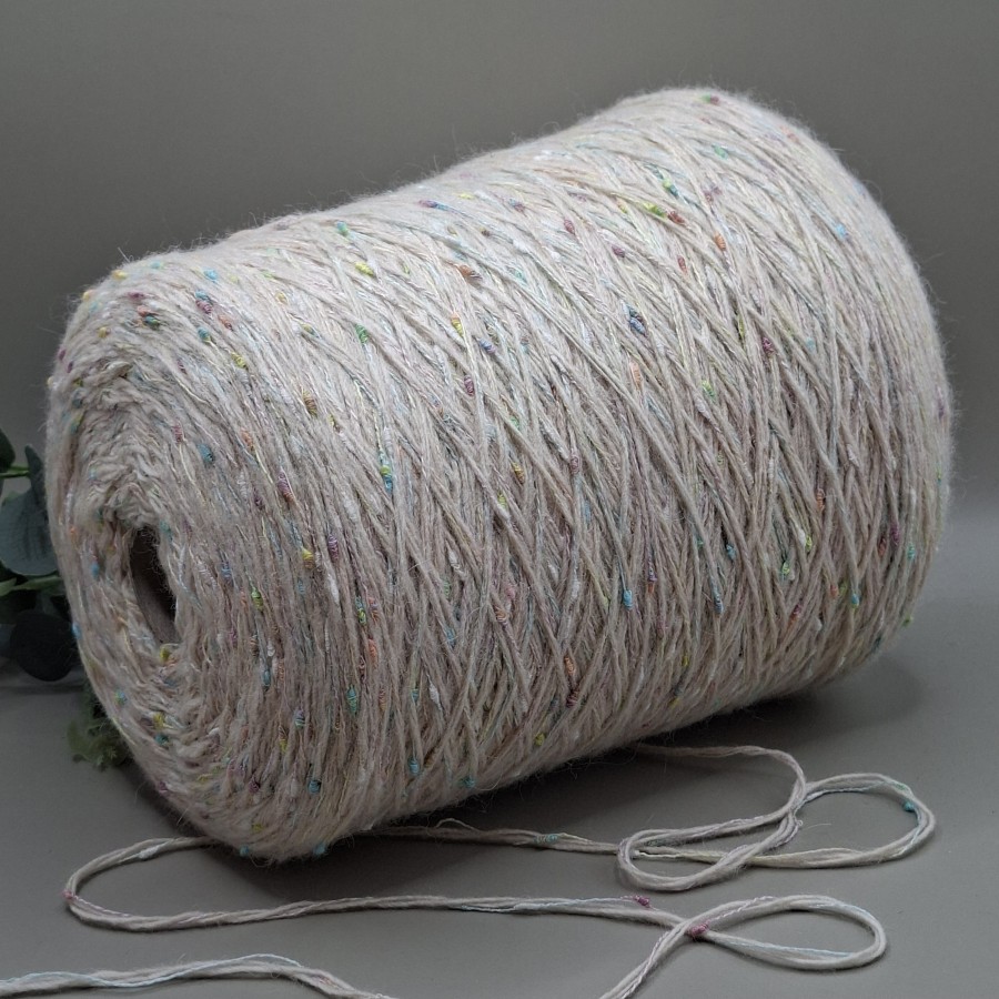 Vilnos siūlai – tvido efekto, su spalviniais mazgeliais PALLINO (100 g)