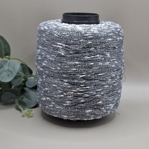 Metalizuotas liurekso siūlas – labai plonas, sidabrinis BEAD (50 g)