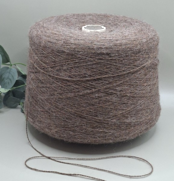 Pusvilnė su moheriu – rusvai pilka CASTORO (100 g)