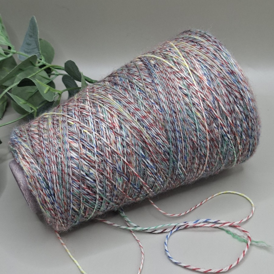Vilnos ir poliamido siūlai – margi, tvirti CALZETTERIA 75 25 (100 g)