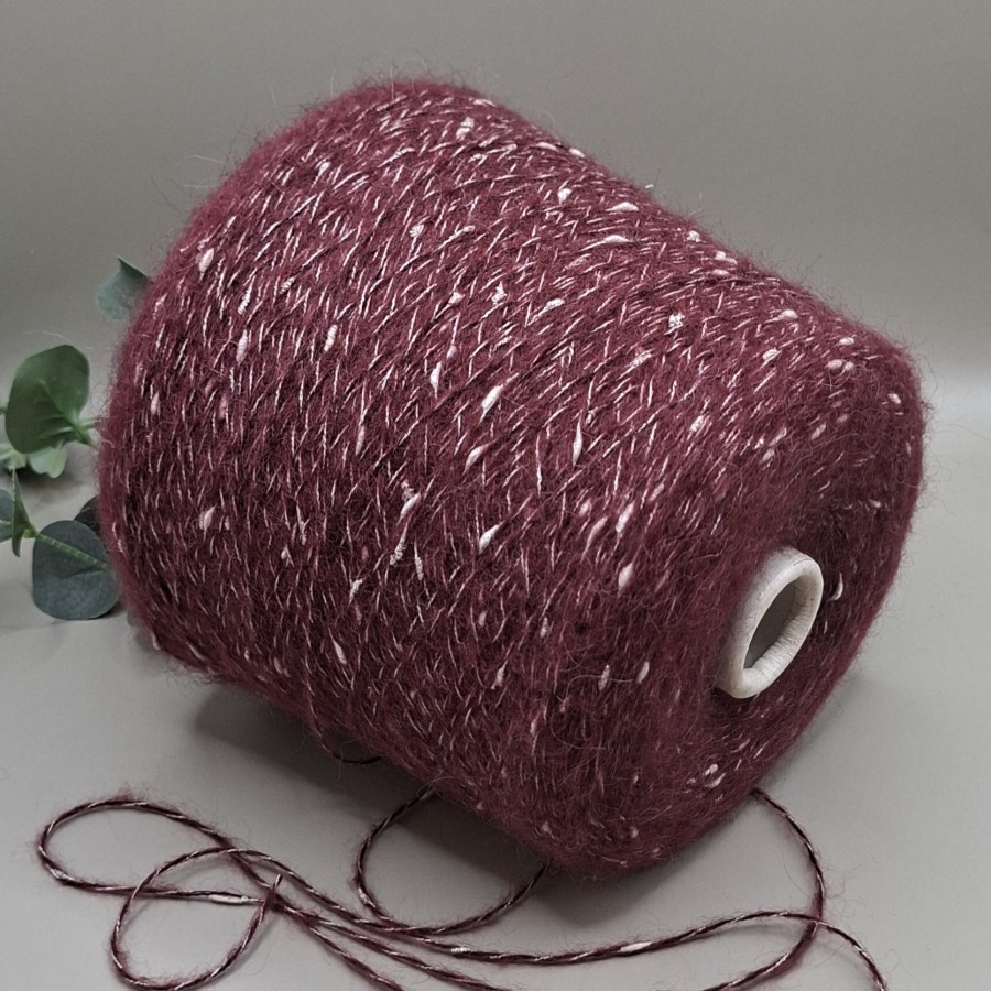 Alpakos ir moheros siūlai – pūkuoti, faktūriški SPARKLE (100 g)