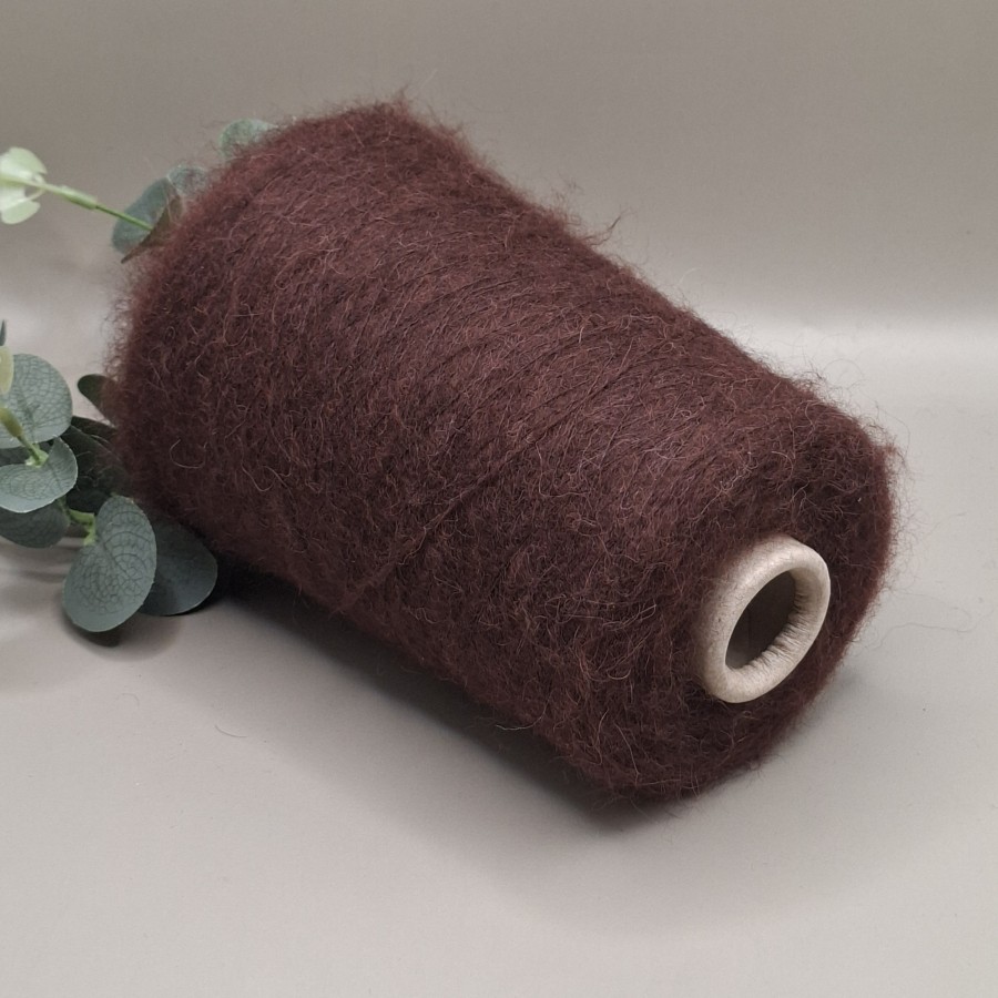 Moherio ir alpakos siūlai – pūkuoti, lengvi ROUGE (100 g)