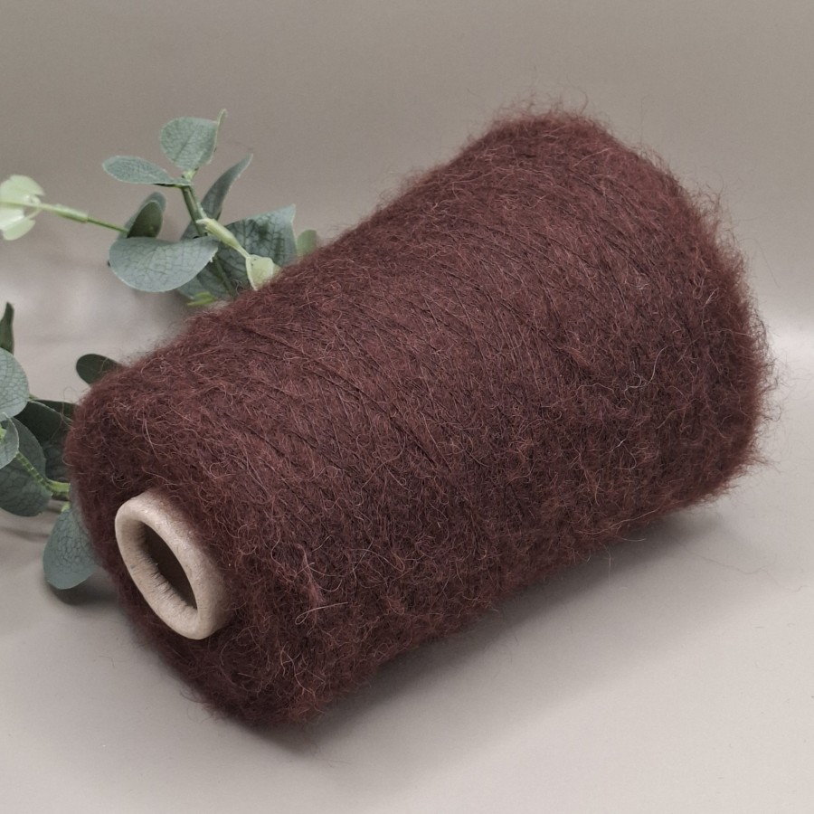 Moherio ir alpakos siūlai – pūkuoti, lengvi ROUGE (100 g)