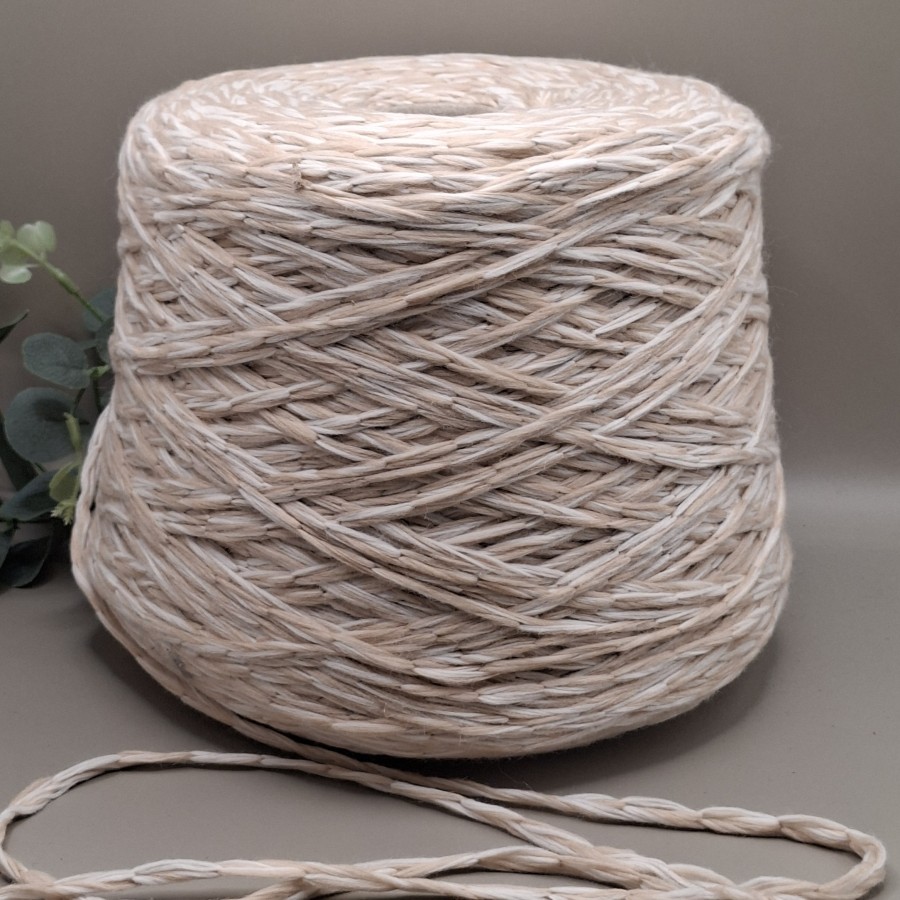 Pusvilnės siūlai – stambūs, tekstūriniai NO CHAIN NO GAIN (100 g)