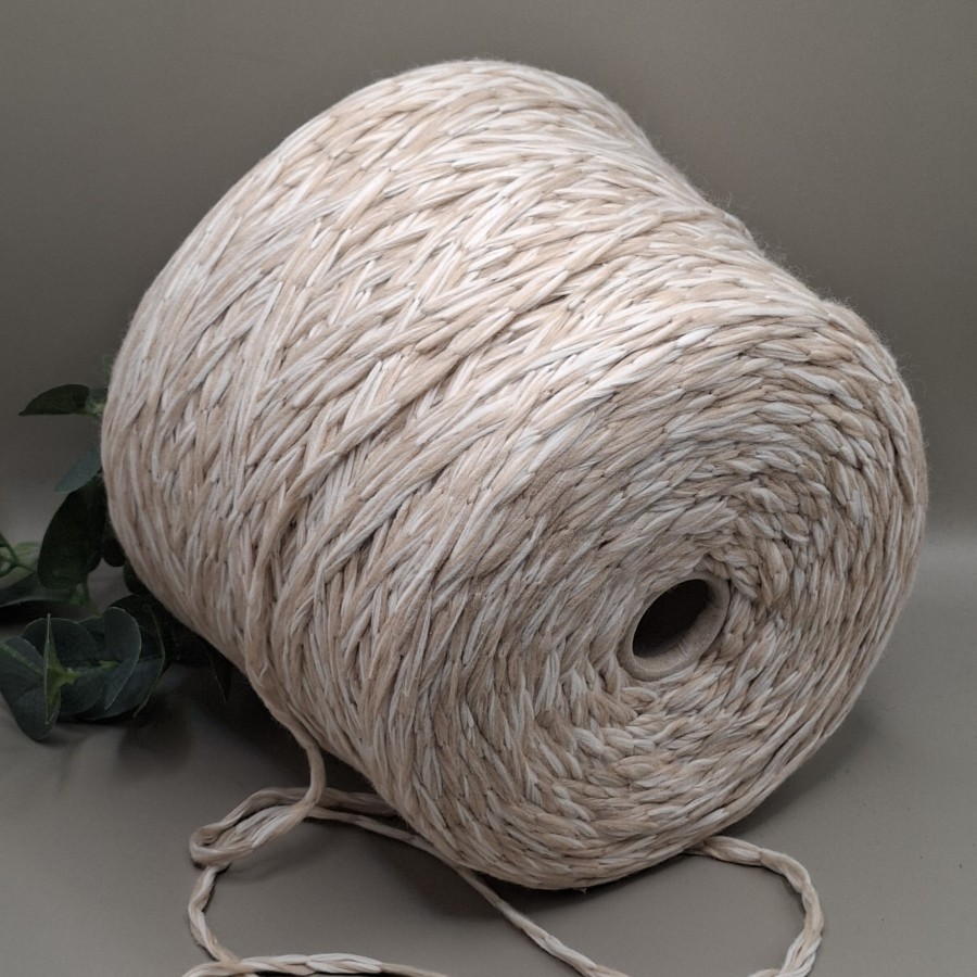 Pusvilnės siūlai – stambūs, tekstūriniai NO CHAIN NO GAIN (100 g)