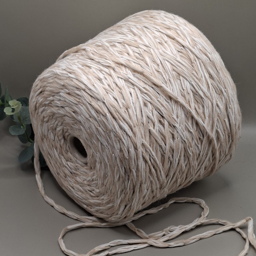 Pusvilnės siūlai – stambūs, tekstūriniai NO CHAIN NO GAIN (100 g)