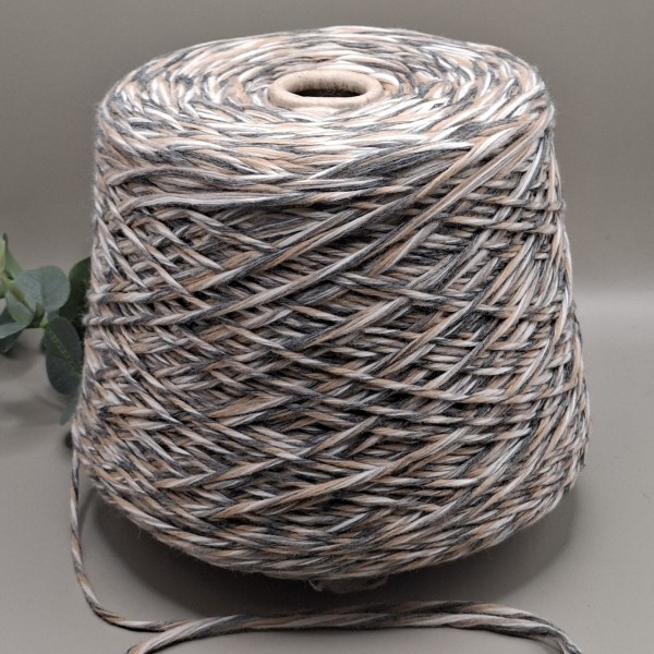Pusvilnė – margi, vidutinio storio MAROON5 (100 g)