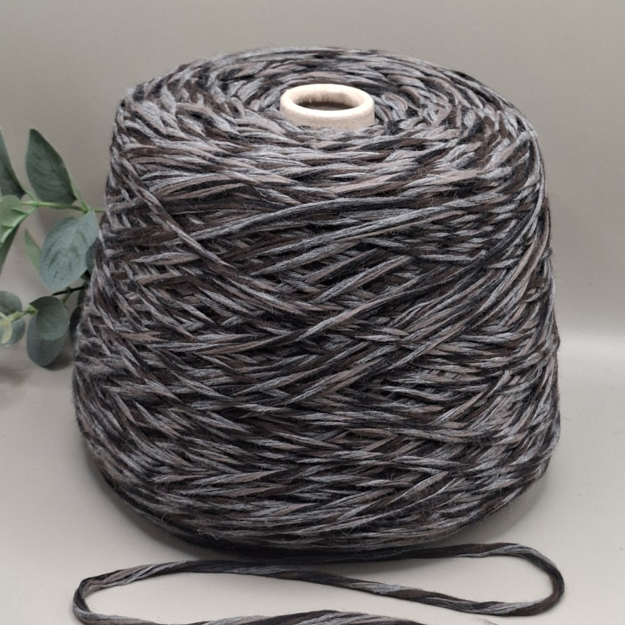 Pusvilnė – margi, vidutinio storio MAROON5 (100 g)