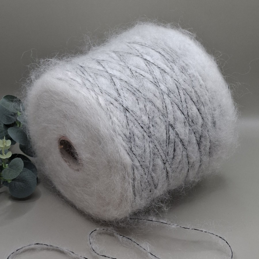Kid moherio siūlai su vilna – pūkuoti BATUFFOLO (100 g)