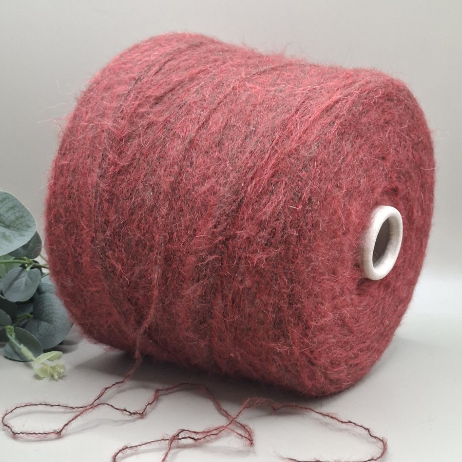 Baby Alpaca ir Jako vilnos siūlai – bordo, prabangūs ir elastingi PAMIR STRETCH (50 g)