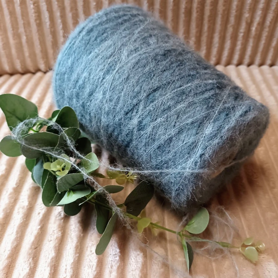 Moherio ir baby alpakos siūlai – spalvų perėjimas (50 g)