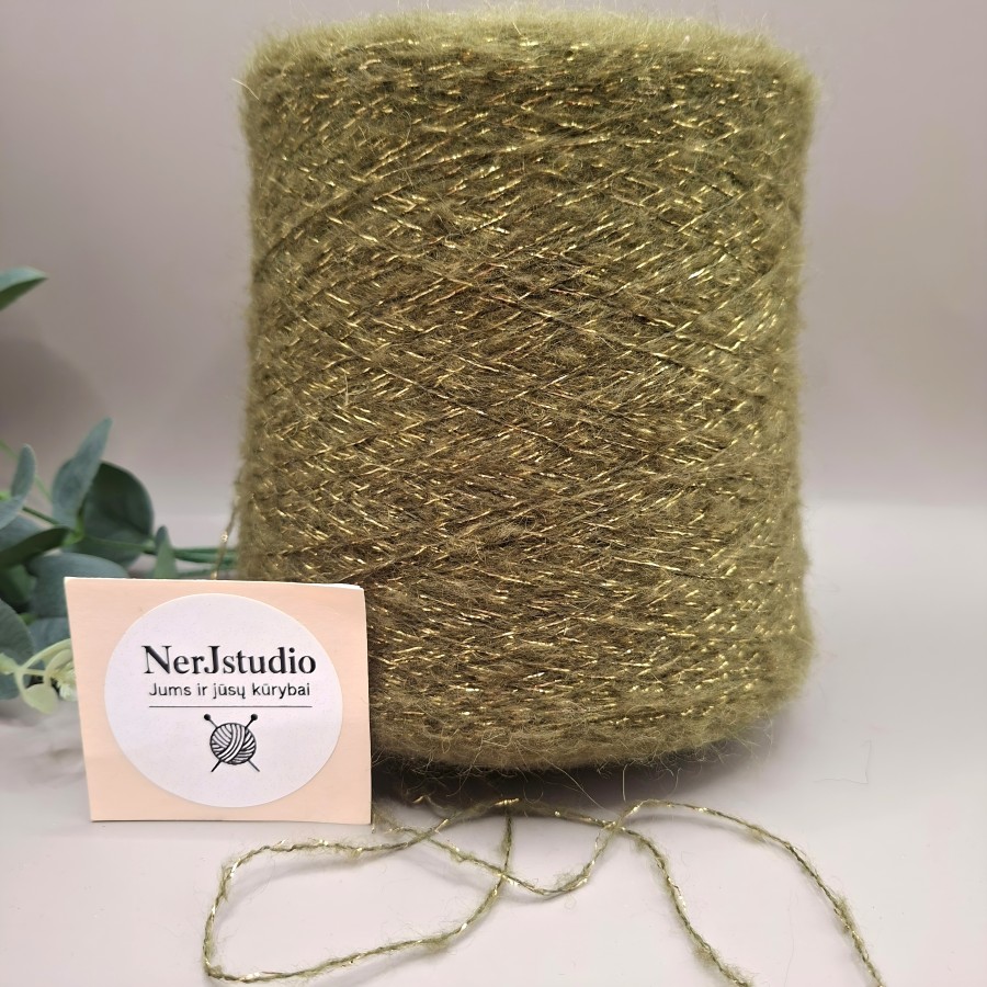 Kid Mohair siūlai – minkšti ir pūkuoti GLIMMER (100 g)
