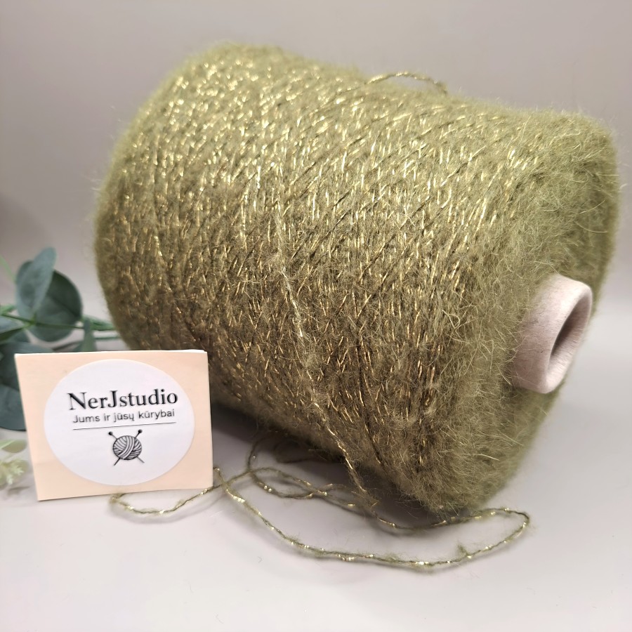 Kid Mohair siūlai – minkšti ir pūkuoti GLIMMER (100 g)