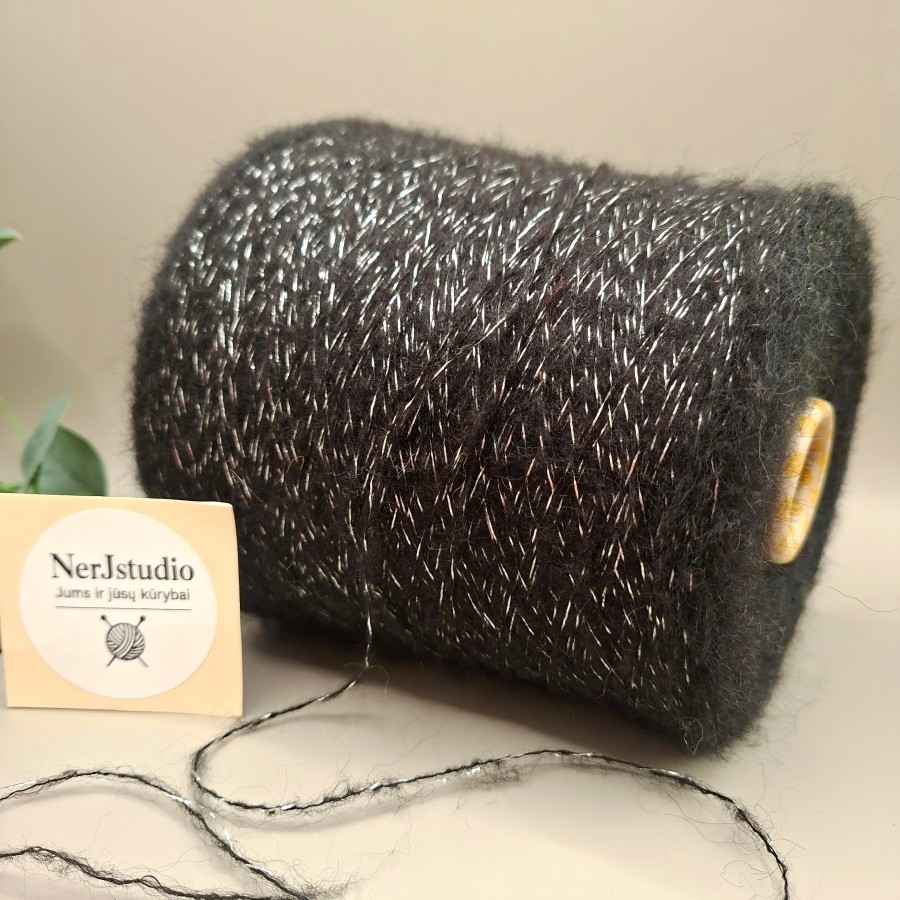 Kid Mohair siūlai – lengvi, su subtiliu žvilgesiu GLIMMER (100 g)