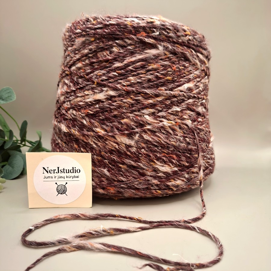 Melanžiniai merino vilnos siūlai – minkšti ir šilti (100 g)