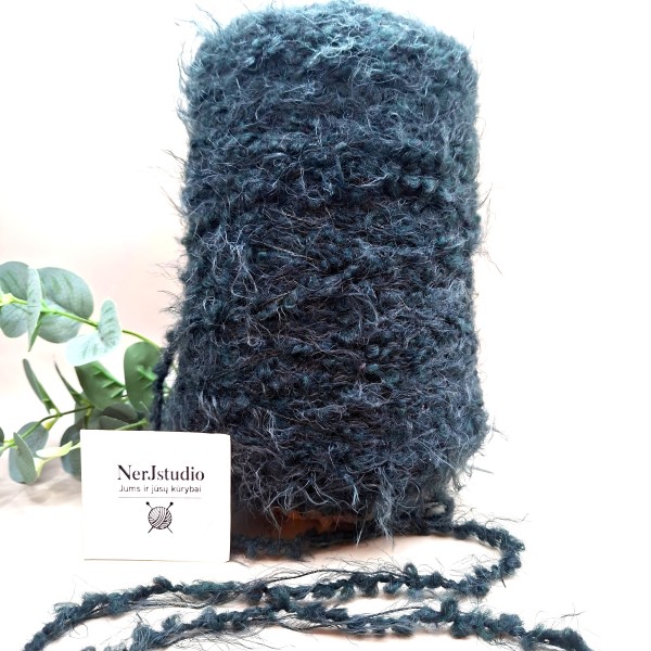Moherio buklė siūlai – žolytės efektas (100 g)