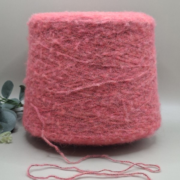 Siūlai su alpaka ir merino vilna – koraliniai rožiniai, švelnūs ir purūs (100 g)