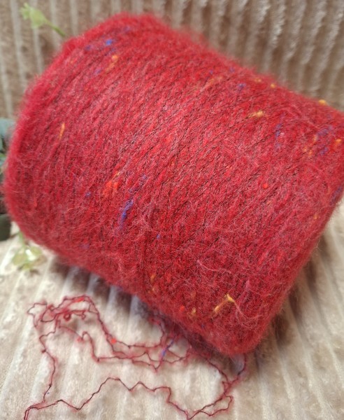 Pusvilnės siūlai – su tvido efektu (100 g)