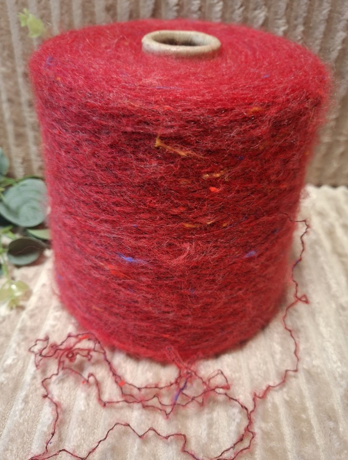 Pusvilnės siūlai – su tvido efektu (100 g)