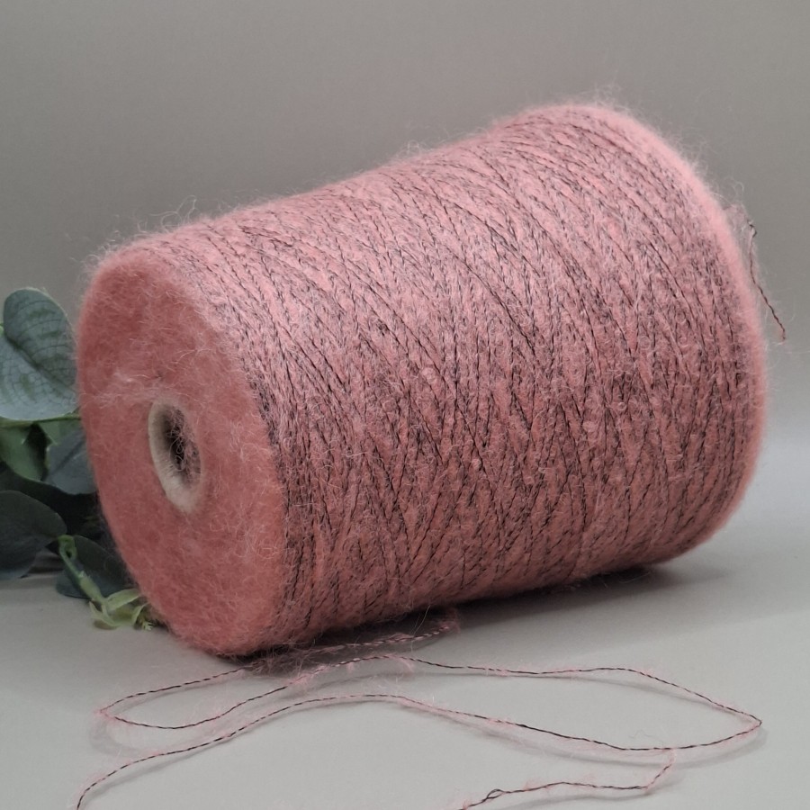 Super Kid Mohair ir Baby Alpaca siūlai – dulksva rožinė (Dusty Cedar), itin švelnūs PRECIOUS (50 g)