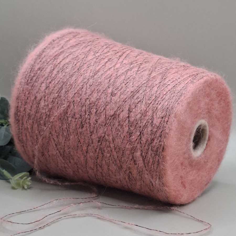 Super Kid Mohair ir Baby Alpaca siūlai – dulksva rožinė (Dusty Cedar), itin švelnūs PRECIOUS (50 g)