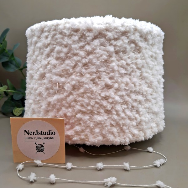 Tekstūriniai siūlai – žaismingi ir išraiškingi FANTASIA POMPON (100 g)