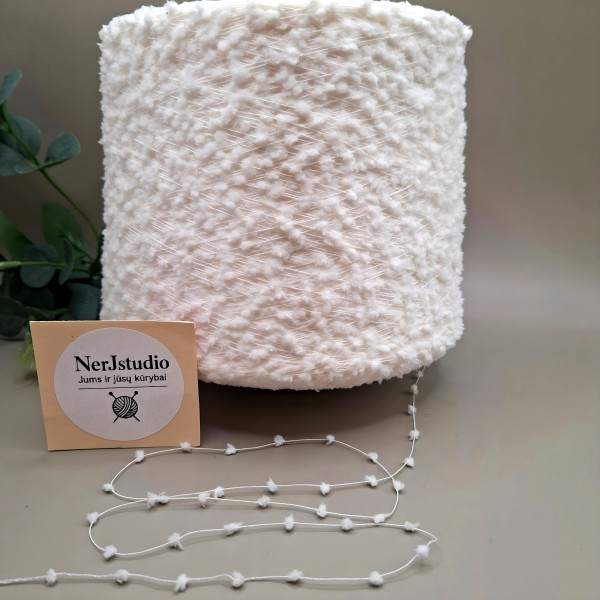 Tekstūriniai siūlai – lengvi ir švelnūs FANTASIA POMPON (100 g)