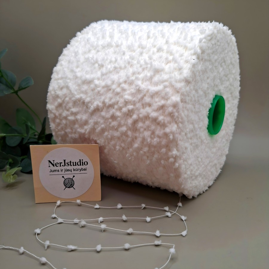 Tekstūriniai siūlai – lengvi ir švelnūs FANTASIA POMPON (100 g)