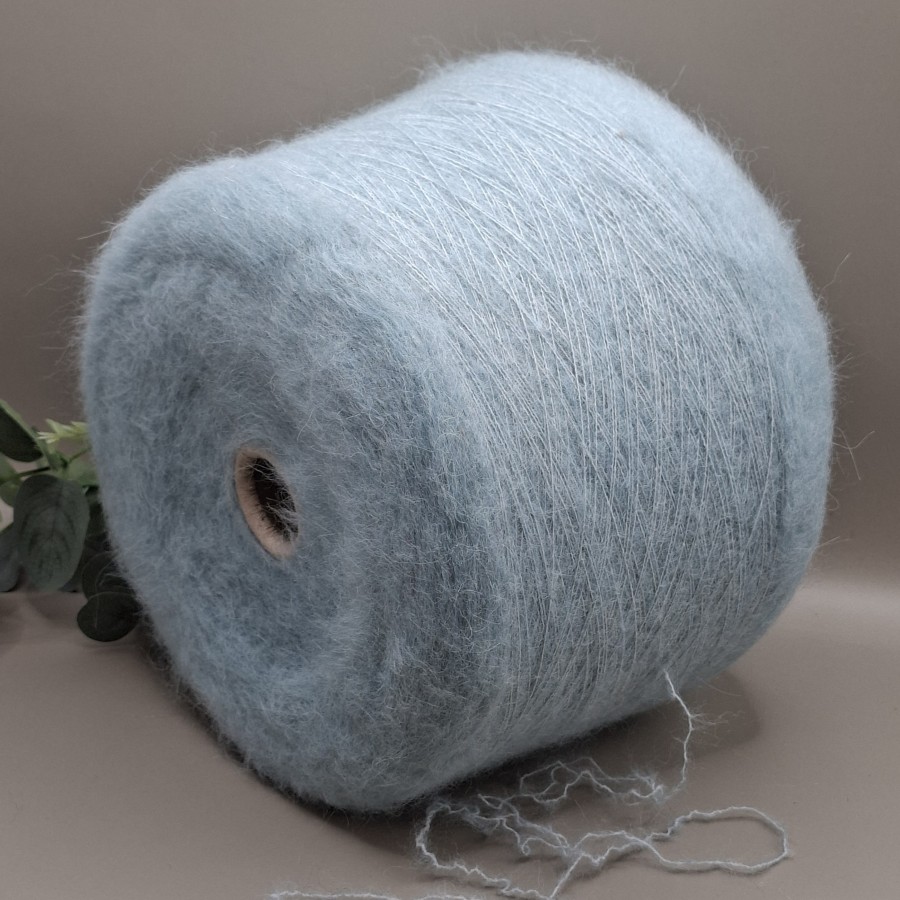 Alpakos ir vilnos siūlai – melsvai pilki, purūs ir elastingi PIURA STRETCH (100 g)
