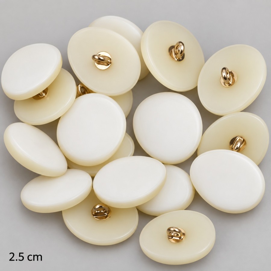 Sagos, baltos, ovalios, 25 mm Sagos, baltos, ovalios, 25 mm