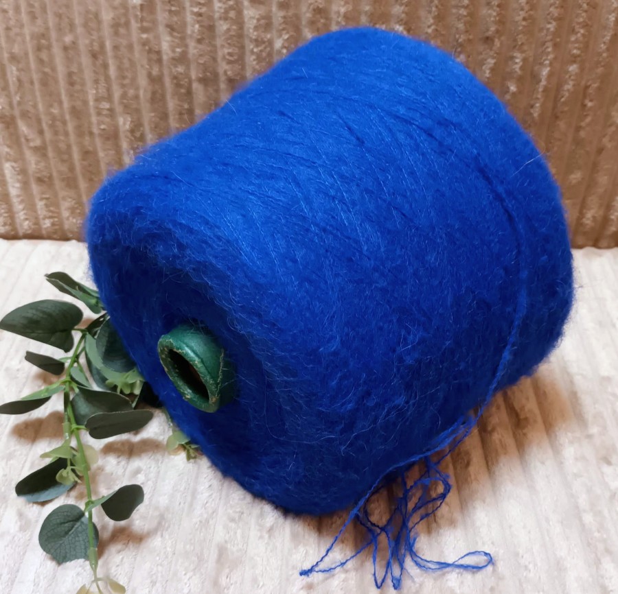 Siūlai su alpaka – ryškiai mėlyni (100 g)