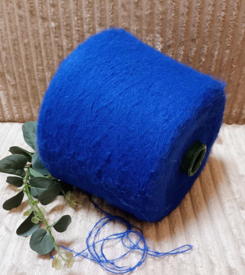 Siūlai su alpaka – ryškiai mėlyni (100 g)