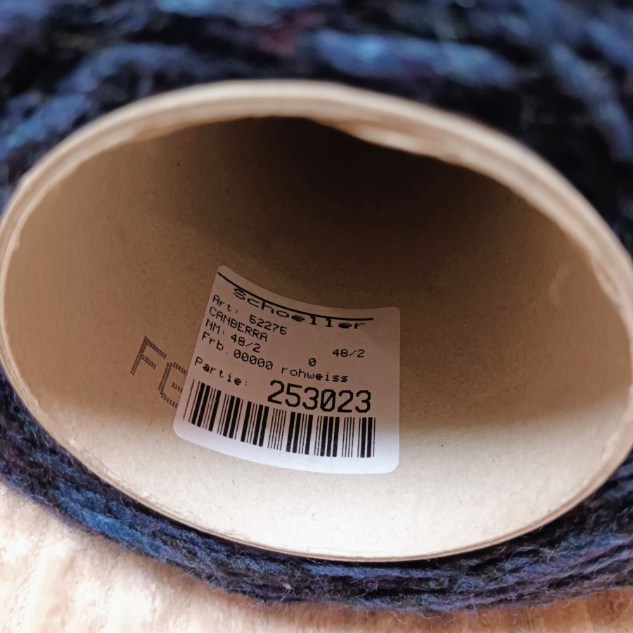 Pusvilnės siūlai – tamsiai mėlynas melanžas (450 g)