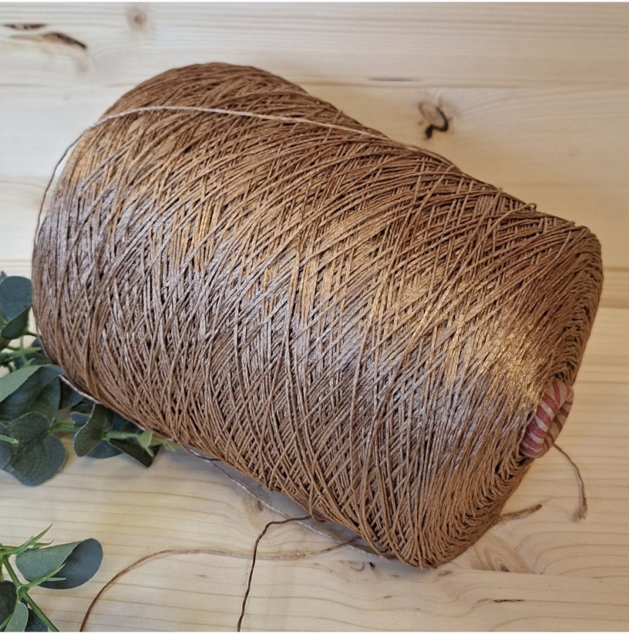 Lino ir viskozės siūlai – natūralūs ir subtiliai žvilgantys BRIGHT‑LIN (100 g)