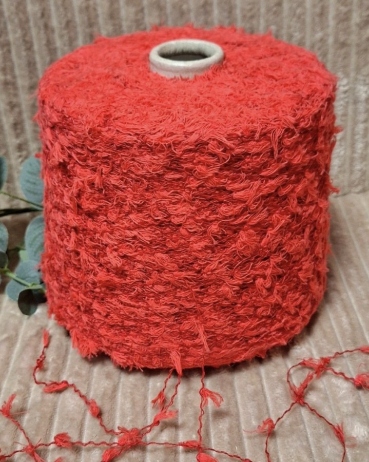 Lino ir medvilnės siūlai  – kaspiniukų efektas (100 g)