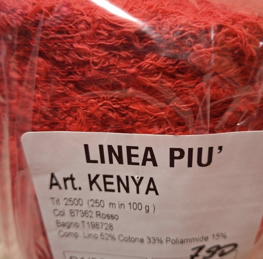 Lino ir medvilnės siūlai  – kaspiniukų efektas (100 g)