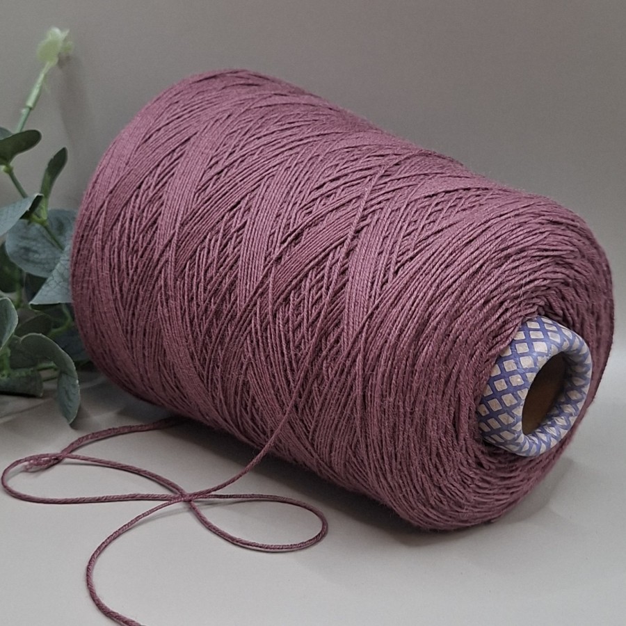 Merino vilnos siūlai – dulksvai rožiniai, lygūs SUDWOLLE SUPER (100 g)