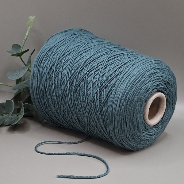 Merino vilnos siūlai – melsvai žali, lygūs SUDWOLLE SUPER (100 g)