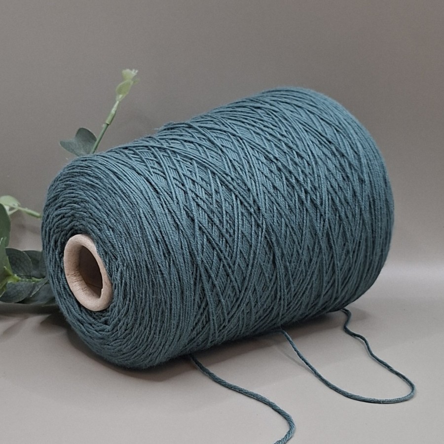 Merino vilnos siūlai – melsvai žali, lygūs SUDWOLLE SUPER (100 g)