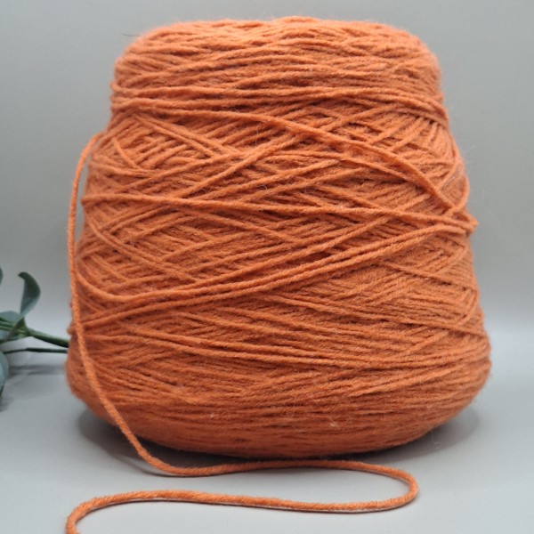 Merino vilnos siūlai – ryški oranžinė CONNEMARA (100 g)