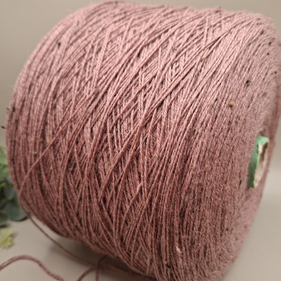 Merino vilnos siūlai – švelnūs su tvido efektu SLUBBY GREEN (100 g)