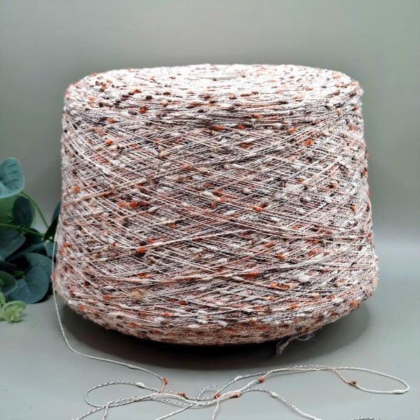 Medvilnės siūlai – tweed, su pumpuriukais (100 g)