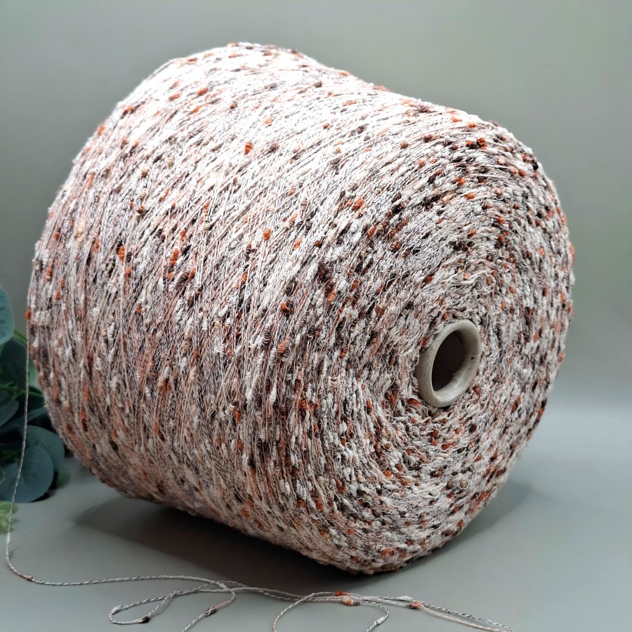 Medvilnės siūlai – tweed, su pumpuriukais (100 g) Medvilnės siūlai – tweed, su pumpuriukais (100 g)