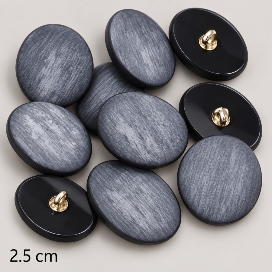 Sagos, pilkos, ovalios, 25 mm Sagos, pilkos, ovalios, 25 mm