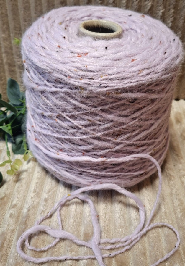 Pusvilnės siūlai – su tvido efektu (100 g)