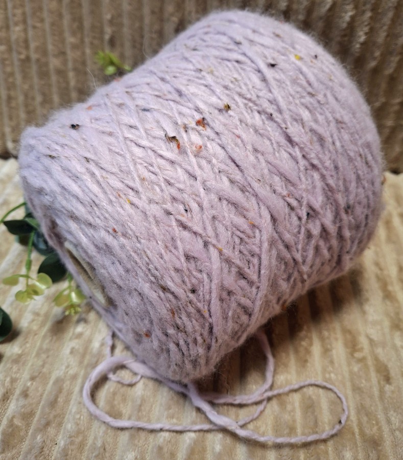 Pusvilnės siūlai – su tvido efektu (100 g)