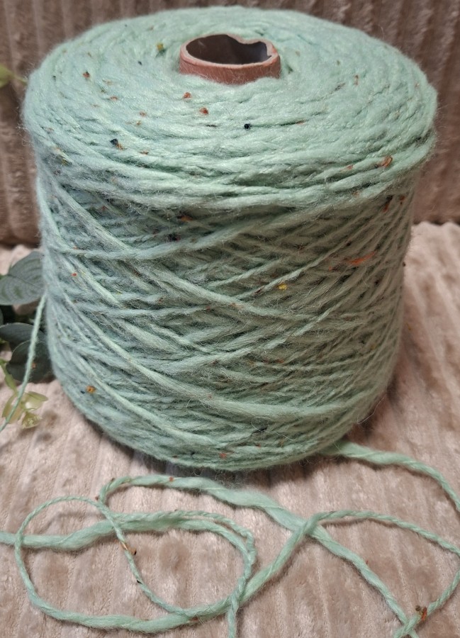 Pusvilnės siūlai – tvido efektas (100 g)